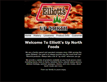 Tablet Screenshot of elliottsupnorthfoods.com